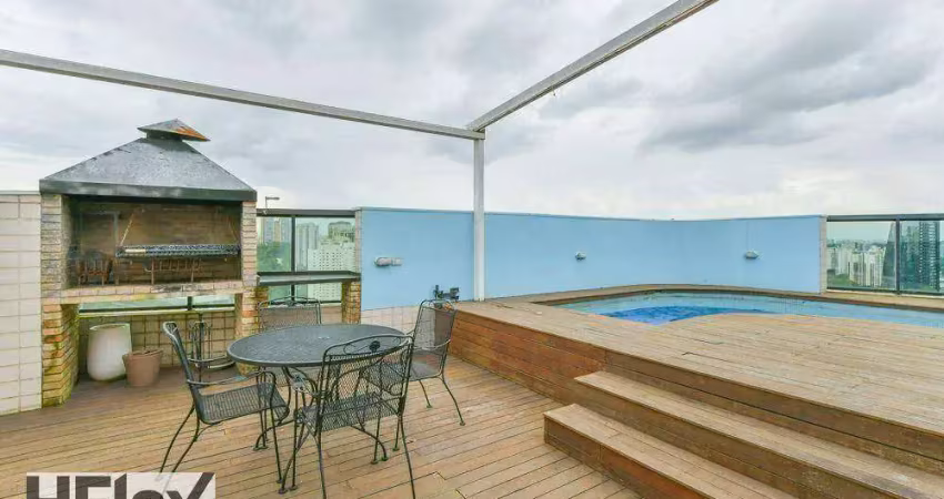 Cobertura com 4 dormitórios à venda, 305 m² por r$ 4.000.000,00 - morumbi - são paulo/sp