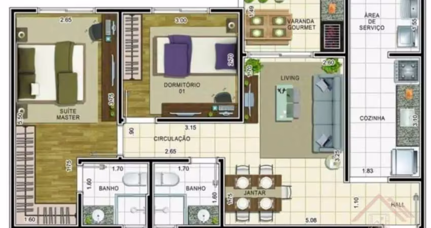 Lindo apartamento para venda no villa nobile taubaté