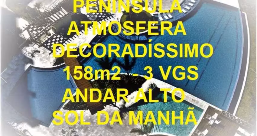 Raridade atmosfera decoradíssimo sol da manhã andar alto 158m2 4 qts 2 suítes 3 vagas nada a fazer