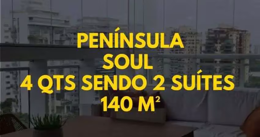 Apartamento para venda possui 140 metros quadrados com 4 quartos sendo 2 suítes