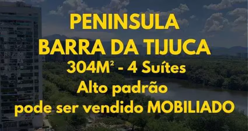 Apartamento para venda possui 304 metros quadrados com 4 quartos