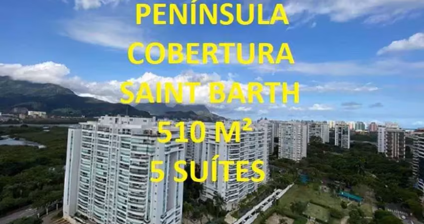 Cobertura para venda com 510 metros quadrados com 5 quartos em Barra da Tijuca - Rio de Janeiro - RJ