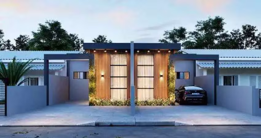Casa na planta para venda de 2 quartos com garagem no bela vista, palhoça, grande florianópolis