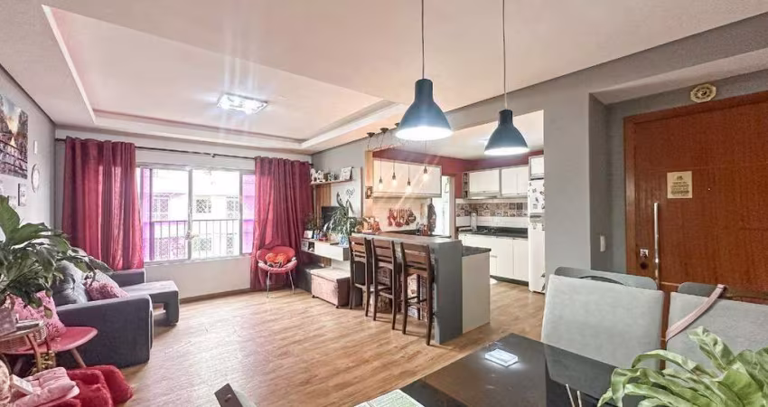 Amplo apartamento à venda no bairro Campinas, São José, Grande Florianópolis, 2 quartos com garagem todo mobiliado.