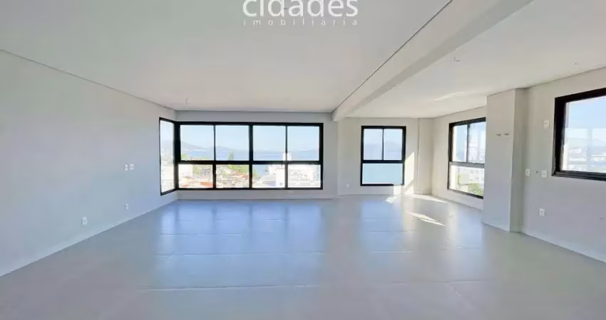 Apartamento com vista para o mar no coqueiros, florianópolis – 135 m², 3 suítes