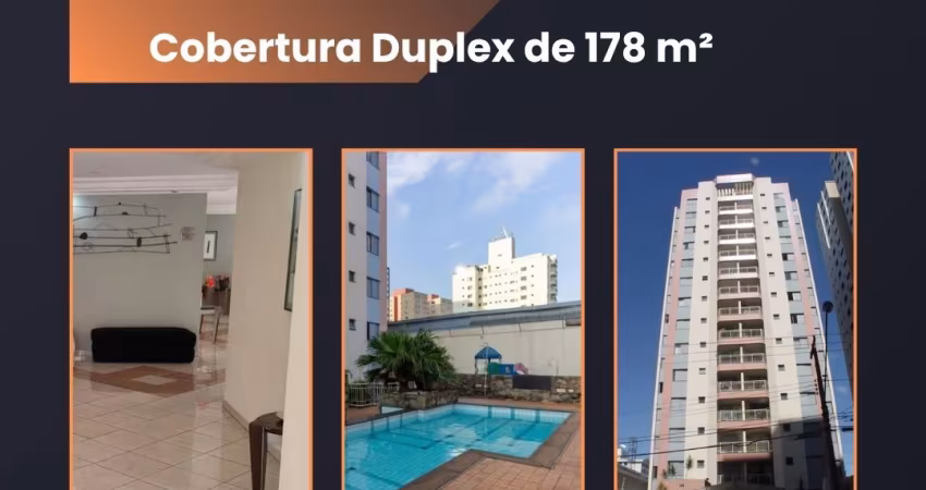 Cobertura Duplex de Alto Padrão, com 178 m² de área privativa