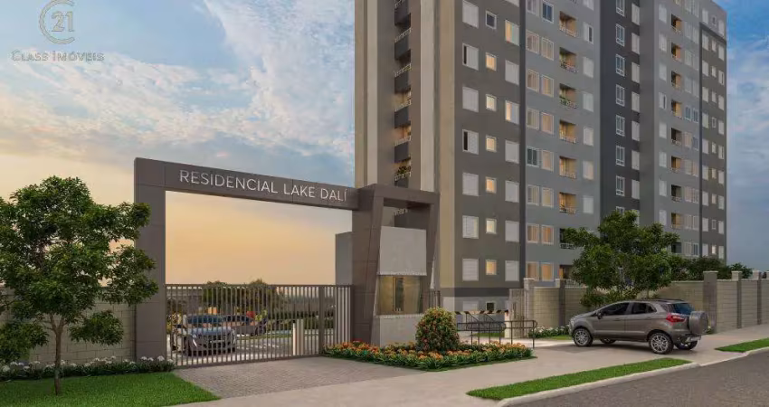 Apartamento à venda em londrina, industrial, com 2 quartos, com 46.23 m², residencial lake dalí