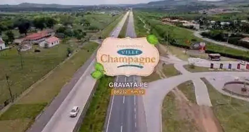 Lote condominio ville champagne | á venda | gravatá-pe