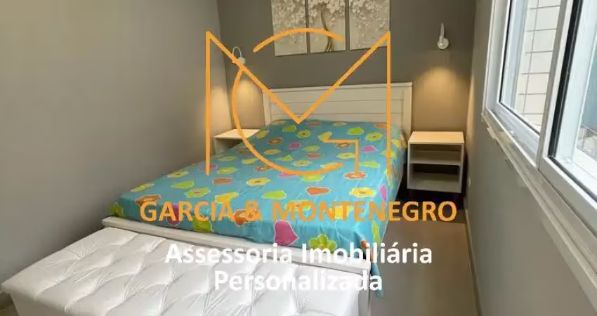 Apartamento com 1 dormitório mobiliado e 1 vaga - Boqueirão - Santos/SP