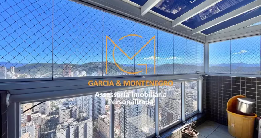 Cobertura triplex com 2 suítes e 3 vagas - pompéia - santos - sp