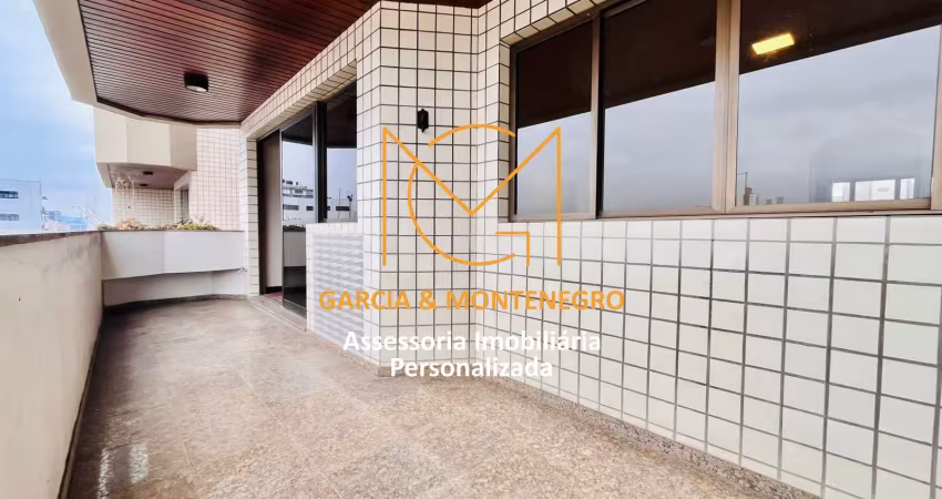 Apartamento com 163 m2 - 3 dormitórios (1 suíte) 2 vagas - boqueirão - santos - sp