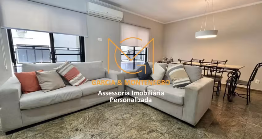 Apartamento mobiliado 3 dormitórios (1 suíte) e 1 vaga - pompeia - santos - sp