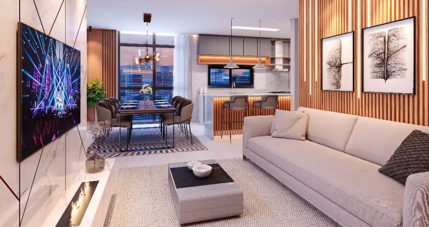 Apartamento de lançamento, 3 suítes, 3 vagas, ótima localização em itapema.