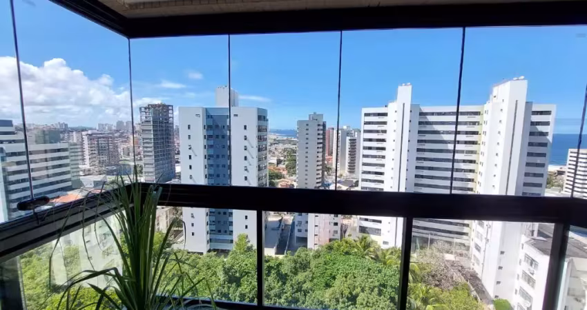 Lindo apto quarto e sala, 45 m2, nascente, varanda, garagem em jardim armação - salvador - ba