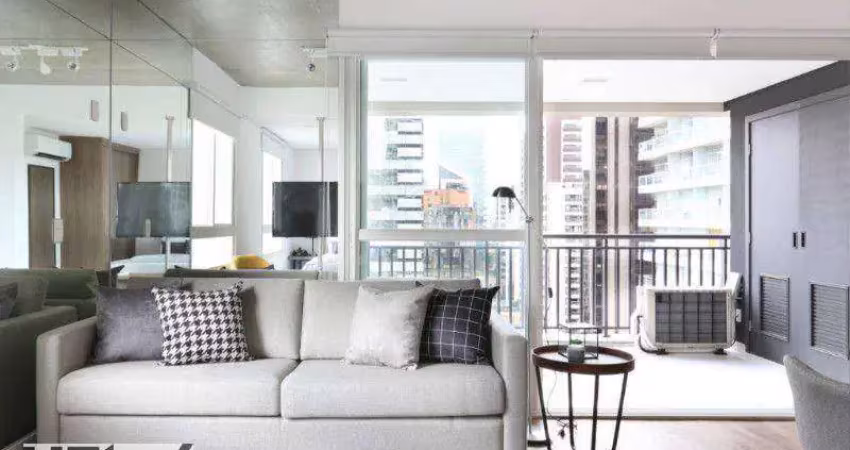 Apartamento com 1 dormitório para alugar, 63 m² por R$ 6.335,56/mês - Cidade Monções - São Paulo/SP