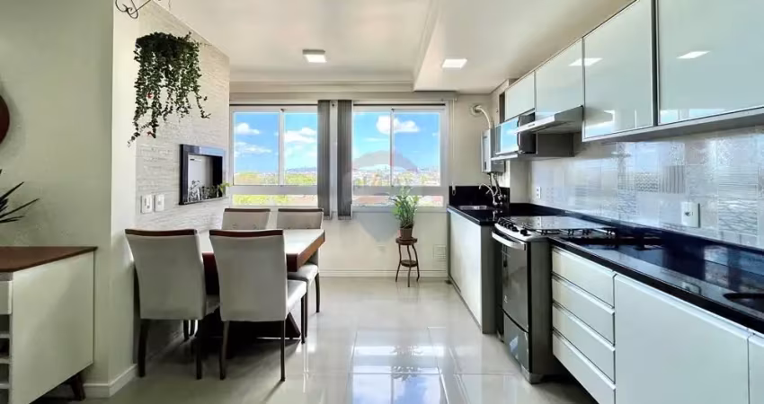 Apartamento semimobiliado com churrasqueira interna e vista livre em canoas