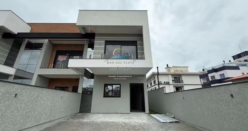 Sobrado geminado alto padrão para venda em florianópolis, ingleses do rio vermelho, 3 dormitórios, 3 suítes, 4 banheiros, 2 vagas