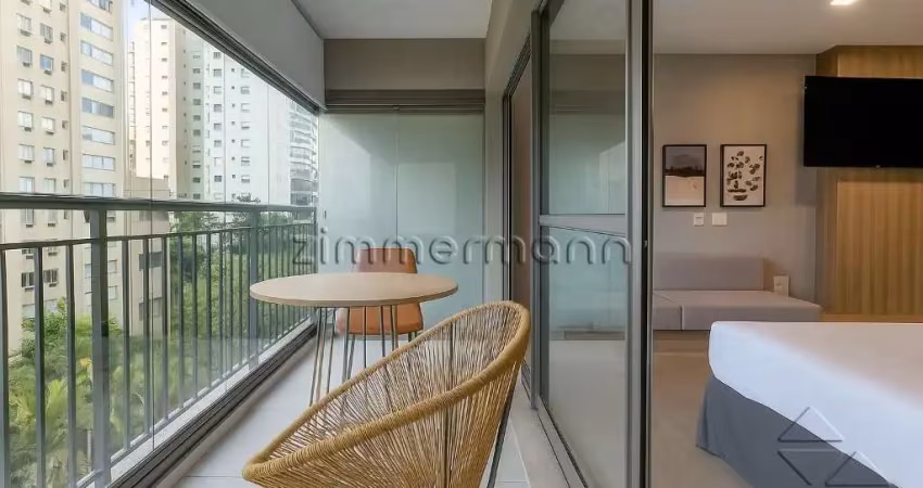 Apartamento com 1 quarto à venda na Alameda Iraé, --, Moema, São Paulo