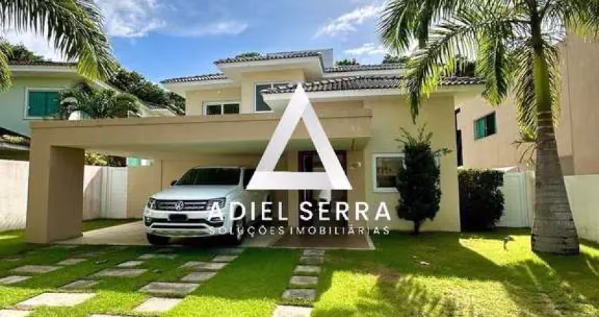Alphaville litoral norte 1 - 450m² total - nascente - ventilado - 4 suítes - master c/ closet - varanda - área gourmet - 4 vagas