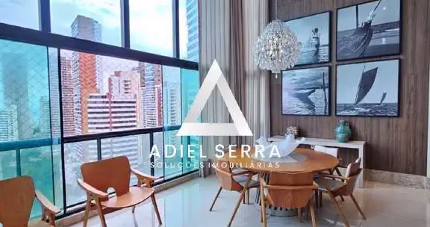 Horto Florestal - 280m² - Andar alto - Decorado - 4 suítes - Closets - Hidro - Varanda - Dependência completa - 4 vagas - Depósito