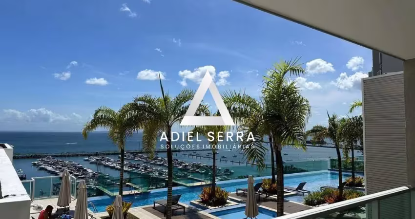 Cloc Marina Residence - 67,43m² - 1/4 e sala - Vista mar para Baía de Todos os Santos - 1 vaga