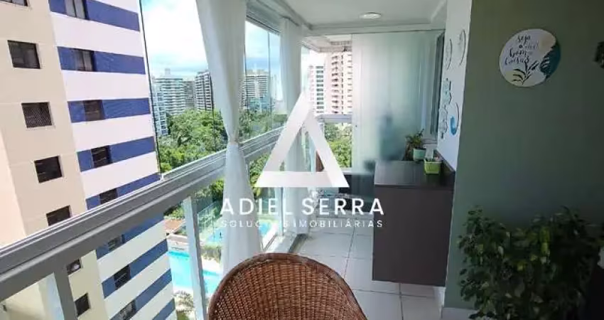 Alphaville Salvador 1 - 2/4 sendo uma suíte - 79 m² - Andar alto - Varanda - Home Office - 1 vaga