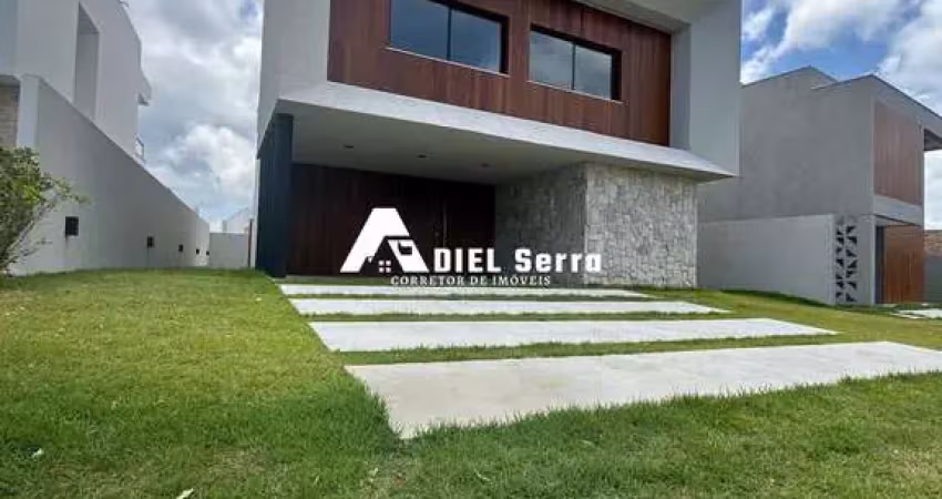 Alphaville litoral norte 2 - 378,47m² - nascente - 4 suítes  sendo 1 c/ closet - lavabo - área de serviço - área gourmet - piscina - 3 vagas