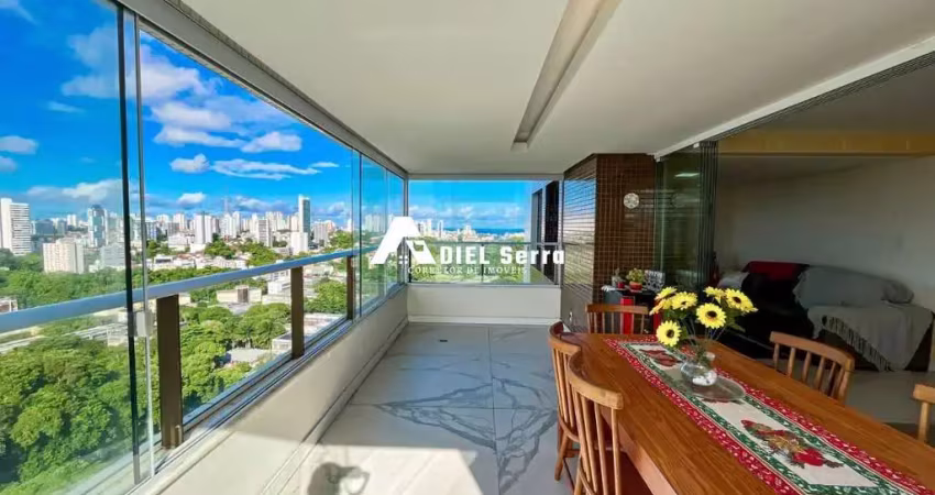 Federação - 153m² - nascente - vista livre - andar alto - ventilação cruzada - 3 suítes - master c/ closet - lavabo - dependência - 3 vagas
