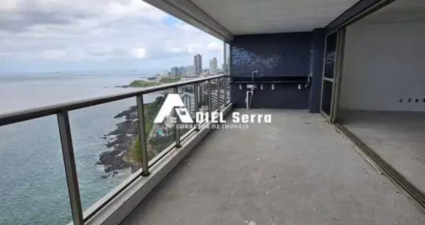 Ocean ondina - 04 suítes com 245m² - andar alto - frente mar - 04 vagas - lazer completo