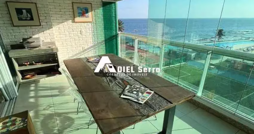 Barra - 75m² - vista mar permanente - 1 suíte - 2 banheiros - armários - varanda gourmet - climatizado - projeto de iluminação - 1 vaga