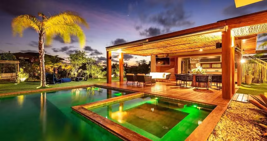 Fantástica mansão em praia do forte - 6/4 sendo 5 suítes - 320 m² - piscina e área gourmet - alto luxo