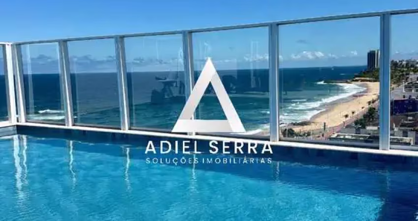 Amaralina | studio | 19m² | vista mar | nunca habitado | móveis planejado | porteira fechada | total infraestrutura de lazer