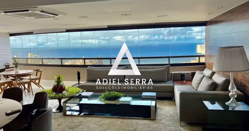 Pituba | cobertura duplex | 364m² | 4 suítes + gabinete | porteira fechada | 5 vagas | total infraestrutura de lazer