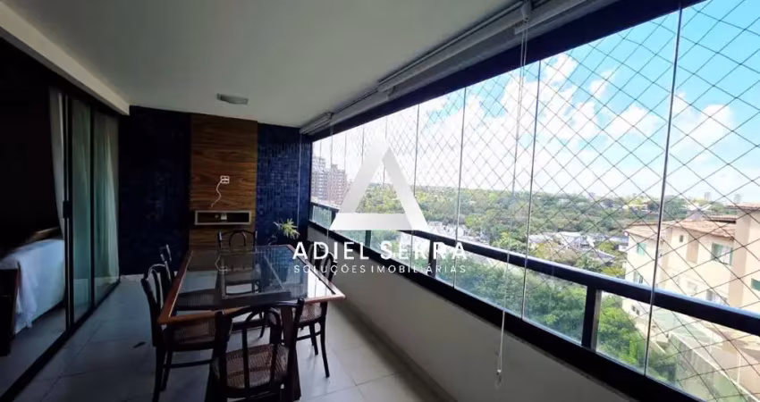 Mirante patamares | apartamento 125m² | 3/4 (2 suítes) | varanda | nascente | dependência completa | total infraestrutura de lazer