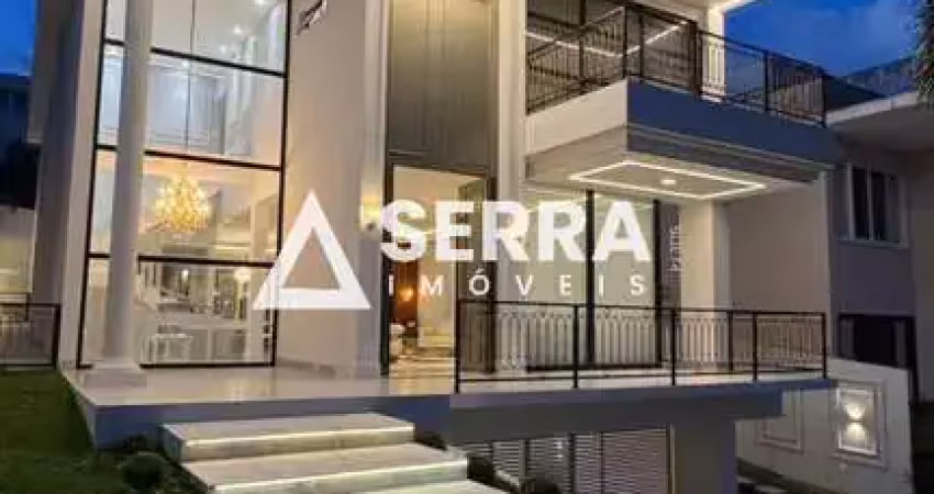 Alphaville 2 | casa alto luxo | 580m² | 5 suítes master com closet | energia solar | infraestrutura completa