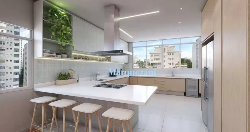 Apartamento com 3 dormitórios à venda, 230 m² por r$ 3.200.000,00 - higienópolis - são paulo/sp