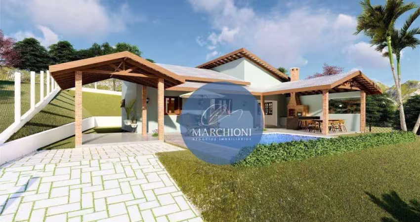 Chácara com 3 dormitórios à venda, 1000 m² por r$ 750.000,00 - jardim do pinhal - pinhalzinho/sp