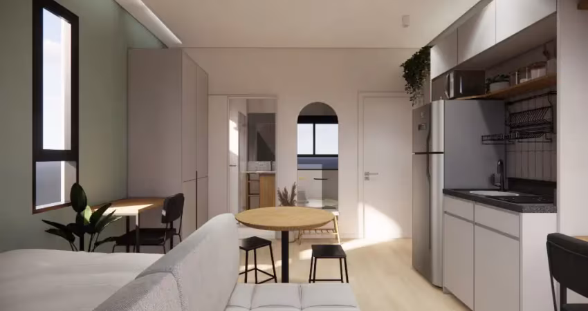 Encantador estúdio à venda no parkside downtown, localizado na rua professor herminio jacques, 69, no coração do centro de florianópolis. com 19 m² de área privativa, este imóvel mobiliado oferece o c