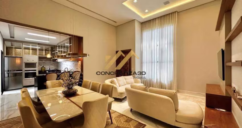 Casa à venda em indaiatuba, jardim esplanada, com 3 suítes, com 192 m², condomínio dona lucilla