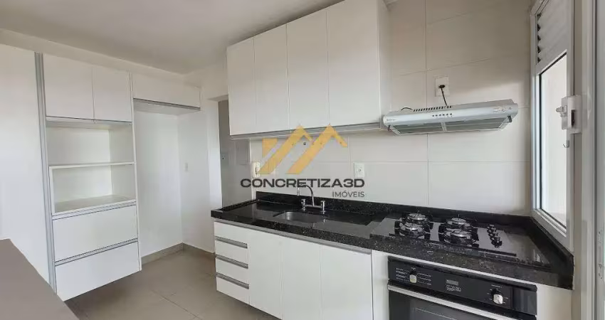 Apartamento com 3 quartos para alugar, 98 m² - edifício due - indaiatuba/sp