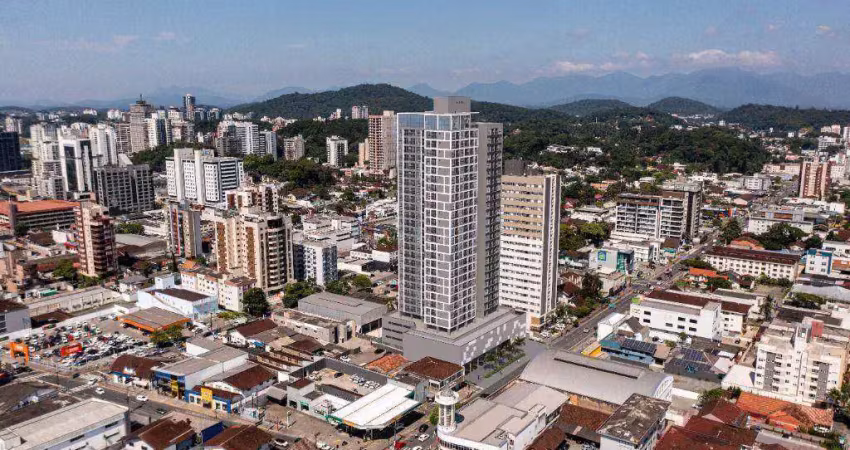 Apartamento com 1 dormitório à venda, 30 m² por r$ 401.521,87 - centro - joinville/sc
