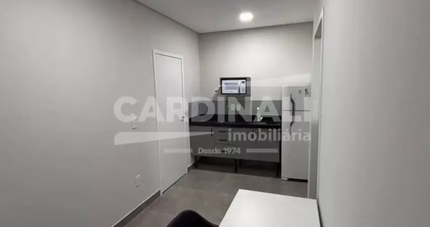 Apartamento studio com 1 dormitório e 28 m², novo e mobiliado em barão geraldo próx. à unicamp.
