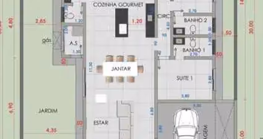 Casa em obra no ninho verde 1 - 3 suítes - pagamento facilitado