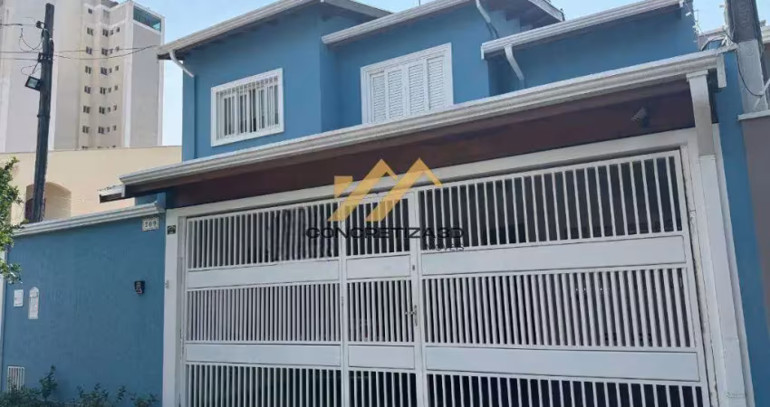 Sobrado à venda em indaiatuba, vila todos os santos, com 3 suítes, com 144.8 m²