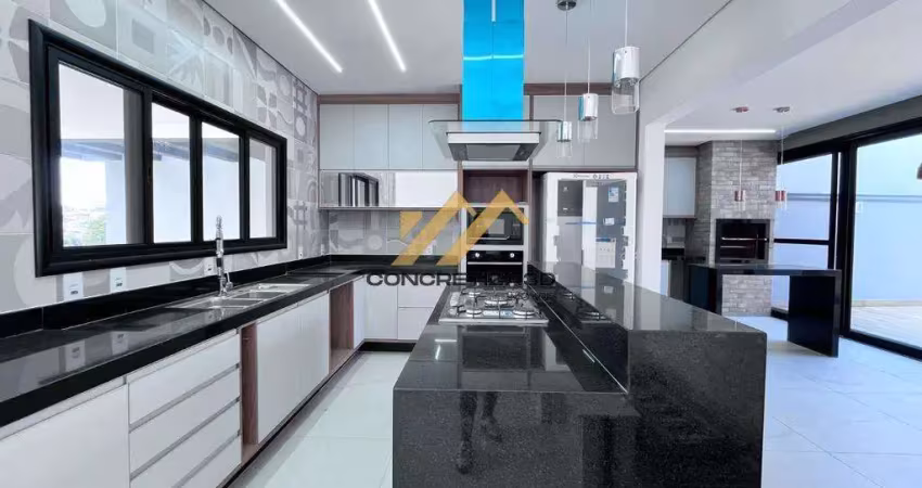 Casa à venda em indaiatuba, jardins di roma, com 3 suítes, com 210 m², condomínio jardins di roma
