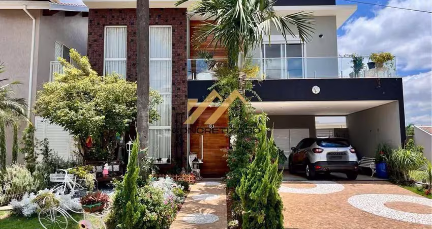 Sobrado à venda em indaiatuba, vila residencial green park, com 3 suítes, com 262 m²
