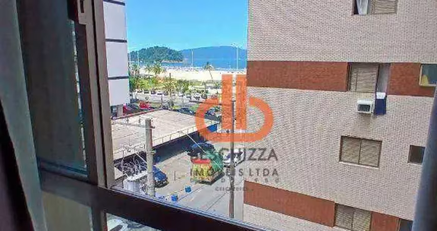 Apartamento com um dormitório itararé - são vicente/sp, vista para o mar