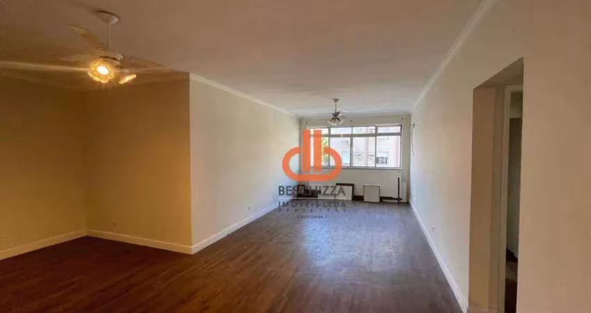 Apartamento 2 quartos, aparecida uma quadra praia, elevador