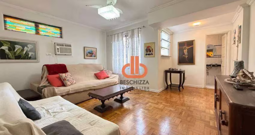 Apartamento com 2 quartos com suíte e closet  à venda, 84 m² por r$ 475.000 - gonzaga - santos/sp