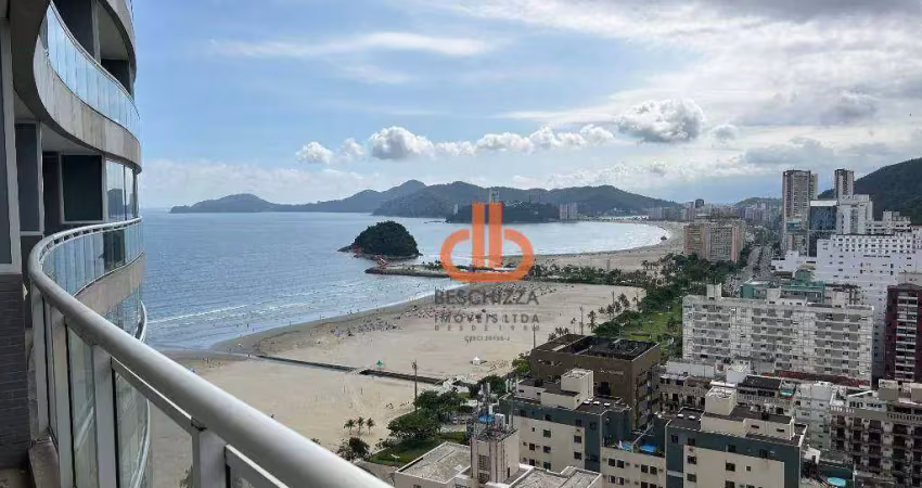 Cobertura com 3 dormitórios à venda, 193 m² por r$ 2.650.000,00 - pompéia - santos/sp
